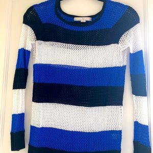 Mesh Color-Block Sweater
